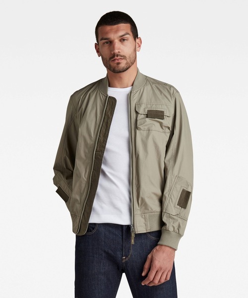 g-star raw MA-1 ジップアップジャケット ベージュ G-STAR RAW 「G-STAR RAW」 ジップアップブルゾン LARGE