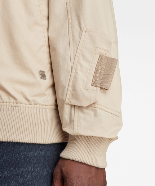 g-star raw MA-1 ジップアップジャケット ベージュ G-STAR RAW 「G-STAR RAW」 ジップアップブルゾン LARGE
