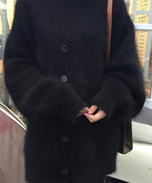 「Doula Doula」 ニットカーディガン FREE ベージュ レディース_画像2