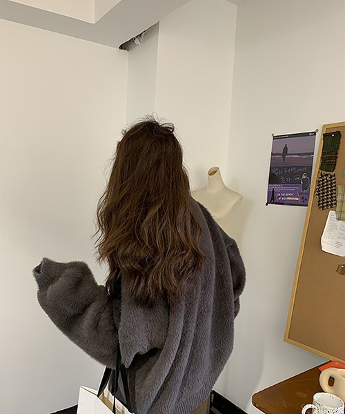 「Doula Doula」 ニットカーディガン FREE ベージュ レディース_画像6