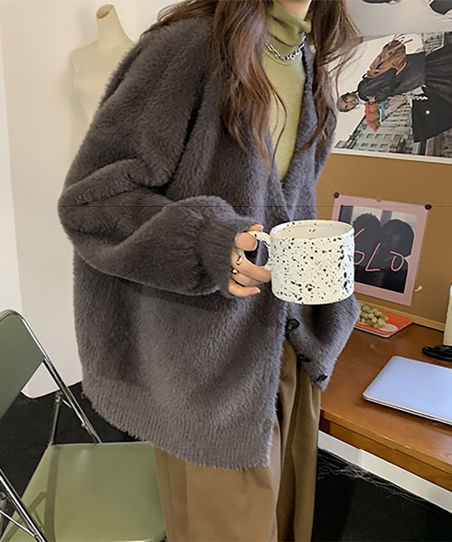 「Doula Doula」 ニットカーディガン FREE ベージュ レディース_画像8