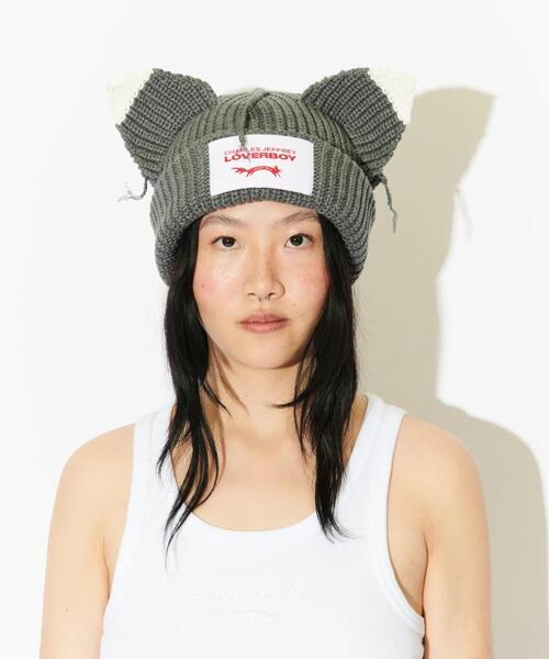 LOVERBOYニット帽 CHARLES JEFFREY LOVERBOY チャールズジェフリーラバーボーイ