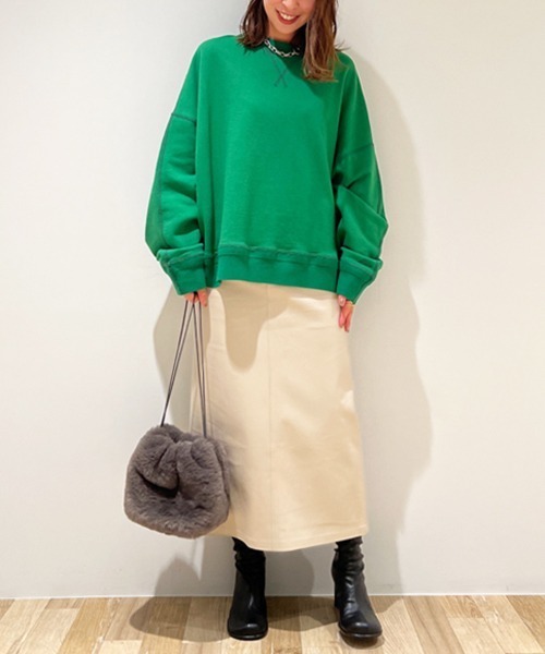 「Mila Owen」 スウェットカットソー 0 グリーン レディース