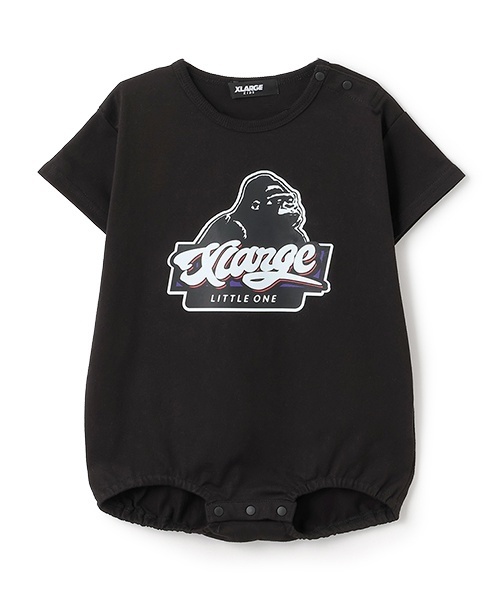 XLARGE KIDS ベビー服 ロンパース OGゴリラ＆ロゴ半袖ロンパース