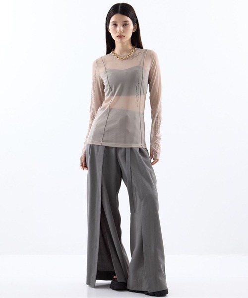 トップス studious / tattoo skin top / sheer top STUDIOUS（ステュディオス） tシャツ 「STUDIOUS/ステュディオス