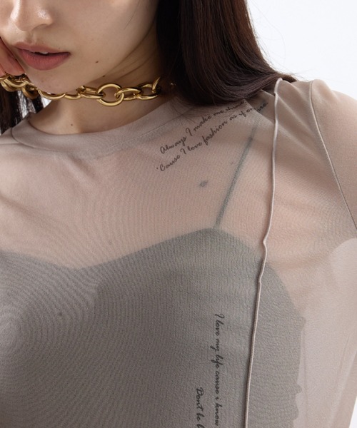 STUDIOUS tシャツ 「STUDIOUS/ステュディオス」Tattoo Skin Mesh