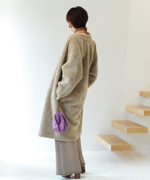 TODAYFUL 「TODAYFUL」 ノーカラーコート 36inch ブラウン レディース