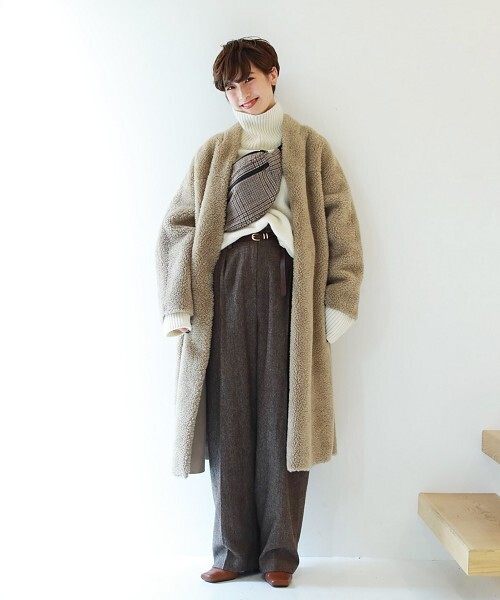 TODAYFUL 「TODAYFUL」 ノーカラーコート 36inch ブラウン レディース