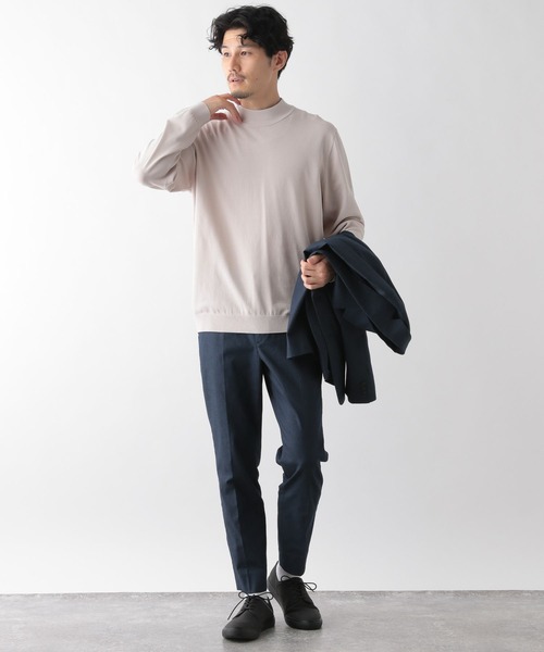 「GLOBAL WORK」 長袖ニット SMALL グレー メンズ