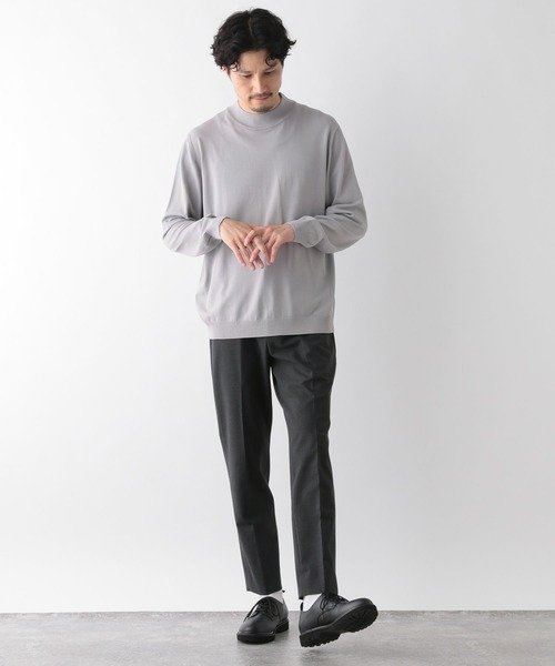 「GLOBAL WORK」 長袖ニット SMALL グレー メンズ