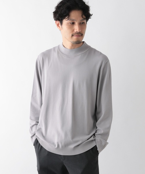 「GLOBAL WORK」 長袖ニット SMALL グレー メンズ