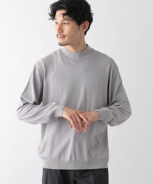 「GLOBAL WORK」 長袖ニット SMALL グレー メンズ