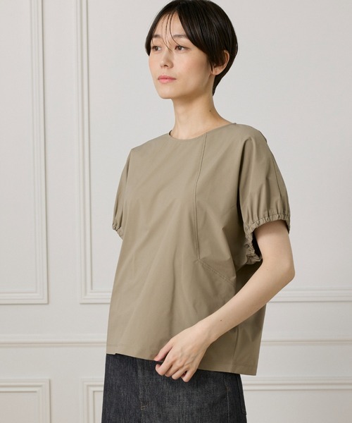 tシャツ 「撥水加工」ビヨンドタイプライター キャザースリーブブラウス レディース I.T.'S. international tシャツ 「撥水加工」ビヨンドタイプ