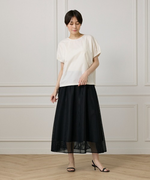 tシャツ 「撥水加工」ビヨンドタイプライター キャザースリーブブラウス レディース I.T.'S. international tシャツ 「撥水加工」ビヨンドタイプ
