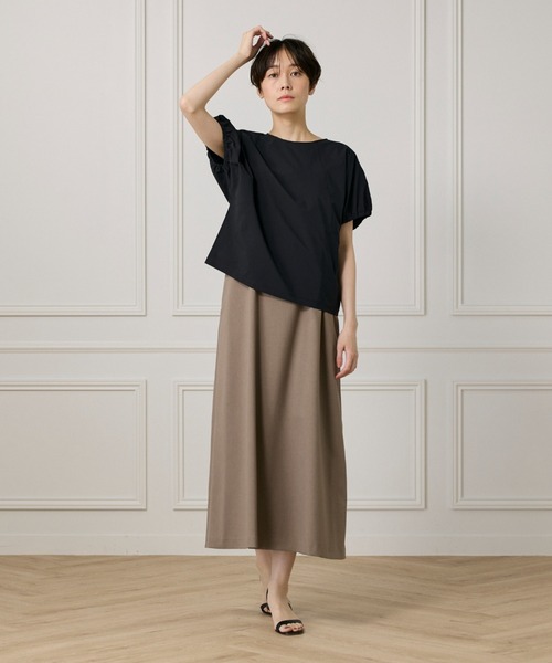 tシャツ 「撥水加工」ビヨンドタイプライター キャザースリーブブラウス レディース I.T.'S. international tシャツ 「撥水加工」ビヨンドタイプ