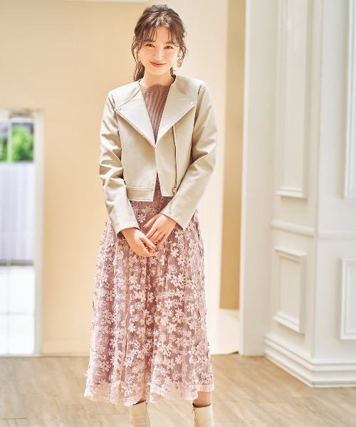 「WILLSELECTION」 ライダースジャケット MEDIUM ブラック レディース_画像3