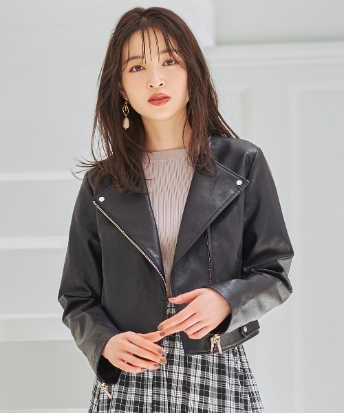 「WILLSELECTION」 ライダースジャケット MEDIUM ブラック レディース_画像6