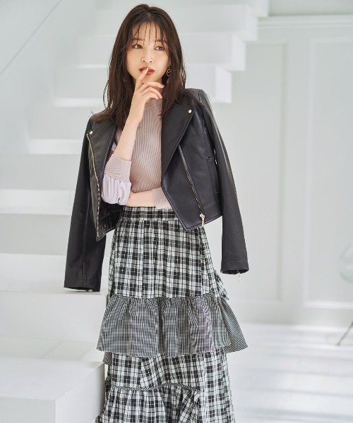 「WILLSELECTION」 ライダースジャケット MEDIUM ブラック レディース_画像7