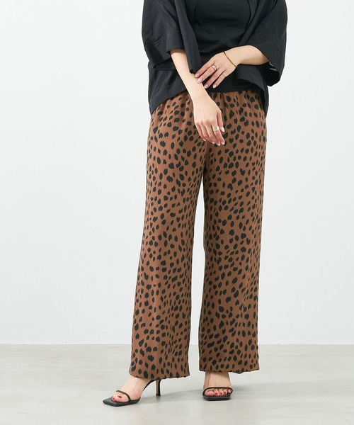 MICA&DEAL 新品未使用　パンツ MICA&DEAL パンツ プリントストレートパンツ レディース