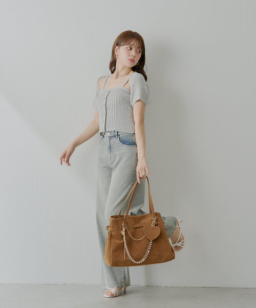 ROPE　チェーンベルト　ゴールド　パール調 パール チェーンベルト 細い ベルト レディース オーバル ライン