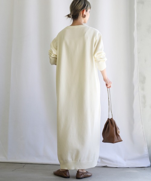 「select MOCA」 ニットワンピース FREE アイボリー レディース_画像5