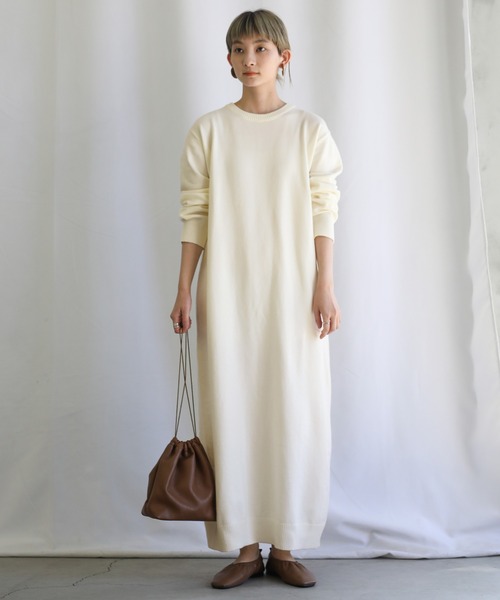 「select MOCA」 ニットワンピース FREE アイボリー レディース_画像7