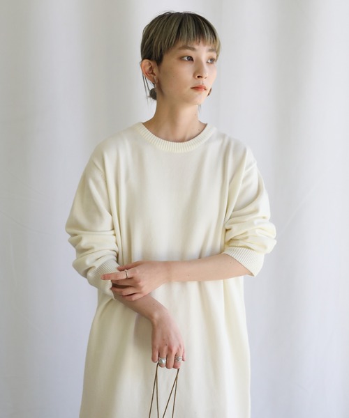 「select MOCA」 ニットワンピース FREE アイボリー レディース_画像9