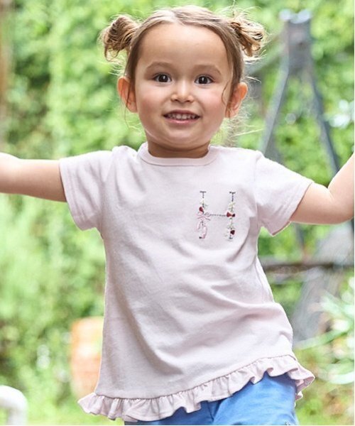 tシャツ 「プティプラ」アルファベットTシャツ キッズ 子供服 女の子 | petit main | 05