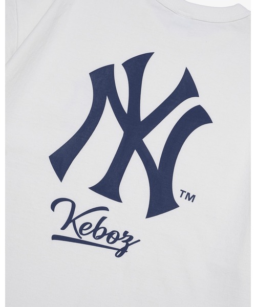 KEBOZ tシャツ × MLB NEW YORK YANKEES LOGO S/S TEE メンズ