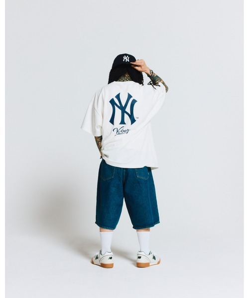 KEBOZ tシャツ × MLB NEW YORK YANKEES LOGO S/S TEE メンズ