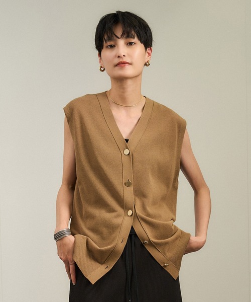 SALON adam et rope' ベスト ジレ ダブルボタン ブラウン 楽天市場】【SALE／50%OFF】【サステナブル】【セットアップ対応