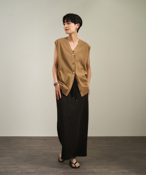 SALON adam et rope' ベスト ジレ 「WEB限定」ドライタッチ