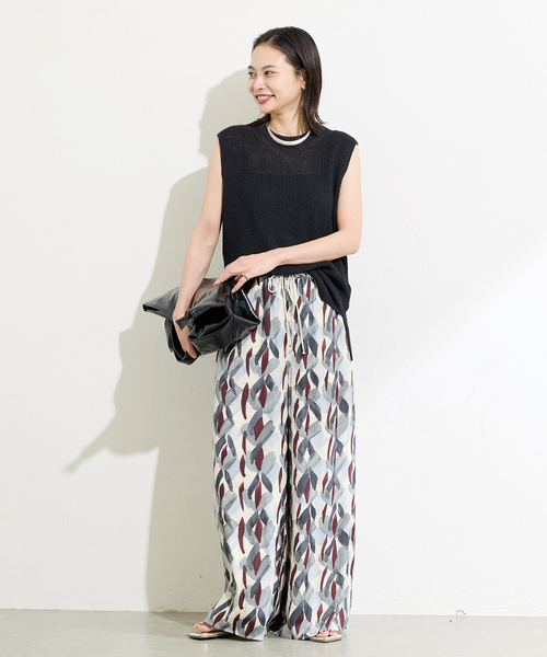 ブラッシュペイントプリントパンツ JOURNAL STANDARD パンツ ブラッシュペイントプリントパンツ