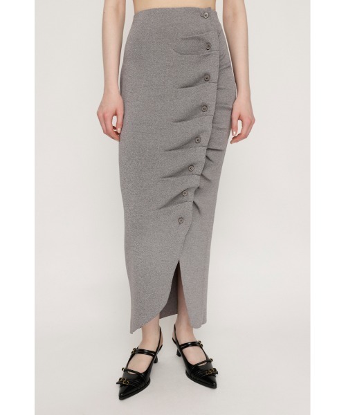 SLY スカート FRONT BUTTON KNIT SK フロントボタン ニット