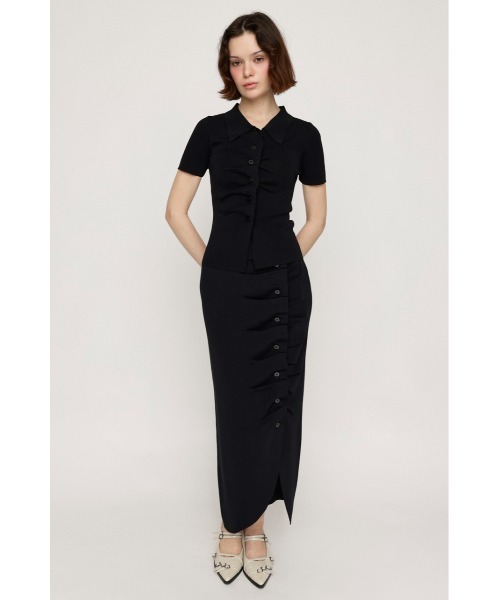 SLY スカート FRONT BUTTON KNIT SK フロントボタン ニット