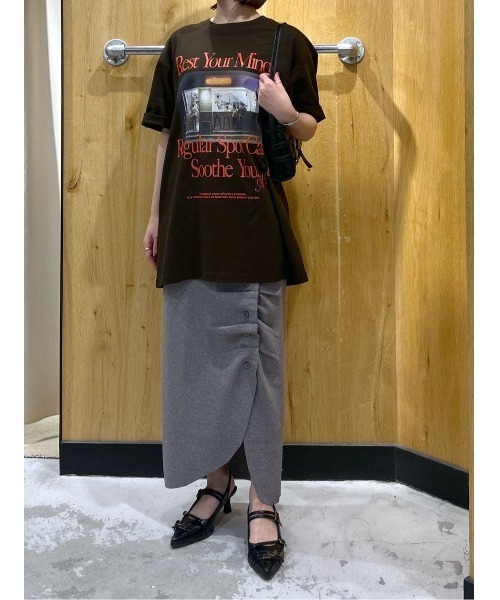 SLY　H/W ASYMMETRY TRENCH SK フロントボタンスカート SLY H/W ASYMMETRY TRENCH SK フロントボタンスカート - メルカリ