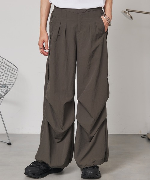 SEN TOKYO パンツ サイドホックデザインバギーパンツ メンズ