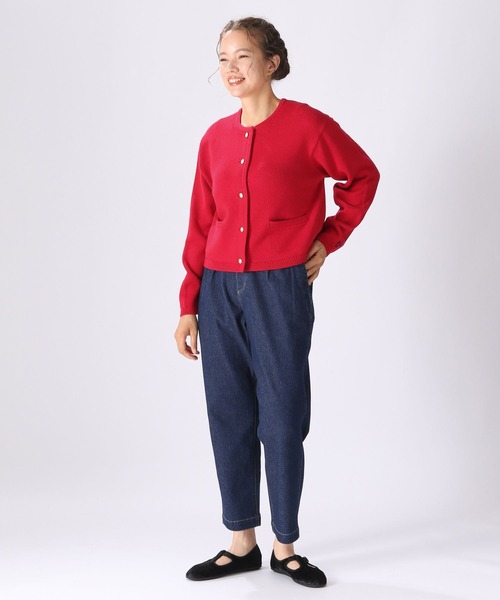 「niko and...」 ニットカーディガン LARGE ブラック レディース