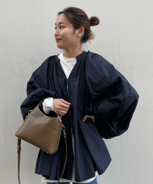「ETRE TOKYO」 長袖ブラウス FREE ネイビー レディース