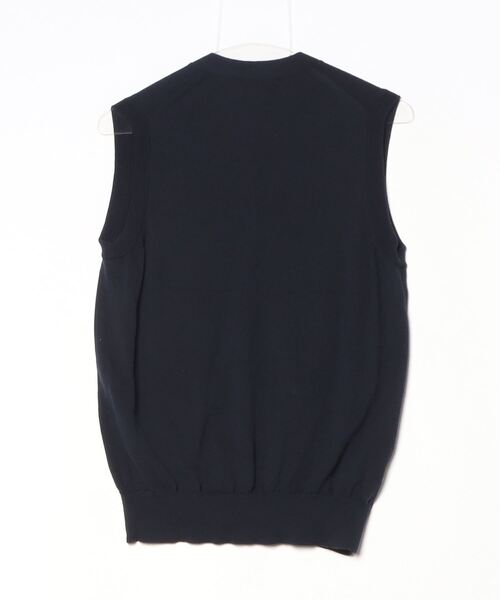 「UNITED ARROWS」 ニットベスト S ネイビー メンズ_画像2