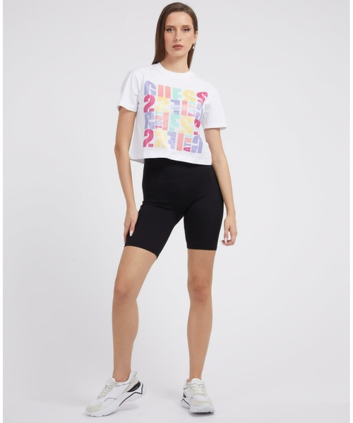 「Guess」 半袖Tシャツ SMALL ピンク レディース
