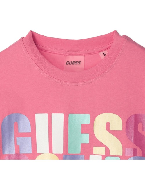「Guess」 半袖Tシャツ SMALL ピンク レディース