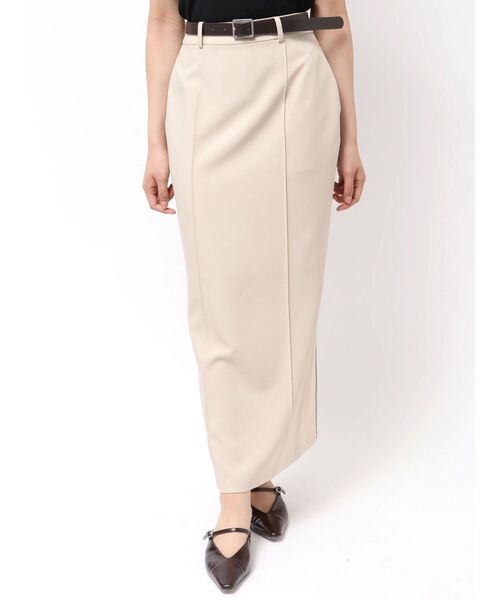 ラグナムーン　ピンタックIラインスカート　ロングスカート LAGUNAMOON（ラグナムーン） スカート ピンタックIラインスカート