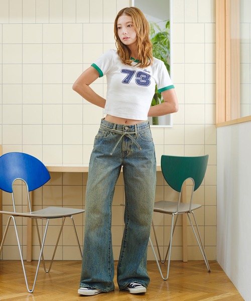 Levi's（リーバイス） tシャツ グラフィック ミニ リンガーTシャツ
