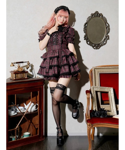 NOEMIE ノエミー レースアップサスペンダーティアード　ワンピースのみ NOEMIE ワンピース レースアップサスペンダーティアード