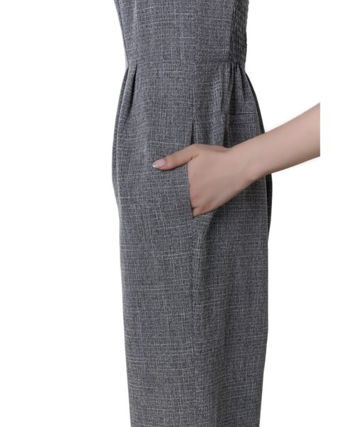 Her lip to オールインワン Frilled Tweed Jumpsuit レディース