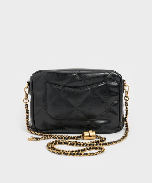 【新品】CHARLES & KEITH クリーム ショルダーバッグ アシメトリック ショルダーバッグ - クリーム | CHARLES & KEITH
