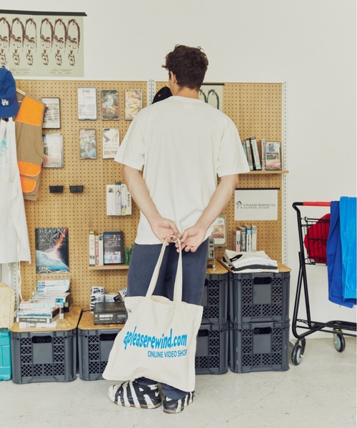 A PLEASE REWIND CO. トートバッグ APRコットンウォッシュトートバッグ