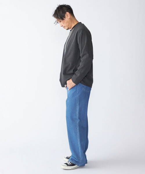 SHIPS（シップス） カーディガン SHIPS:「手洗い可能」ドビー メッシュ
