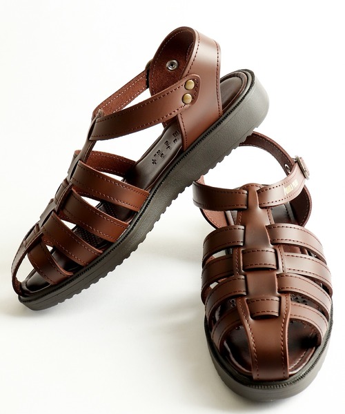 「Arnold Palmer」 サンダル S ダークブラウン メンズ_画像2